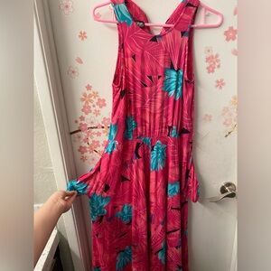 All That Jazz Y2K Pink and Teal Cocktail Dress